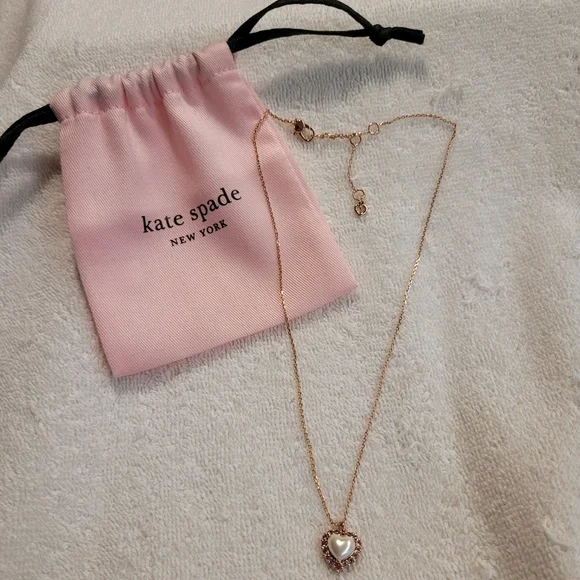 Spade New York Kate Spade Rose Gold Heart Necklace Kate Spade My